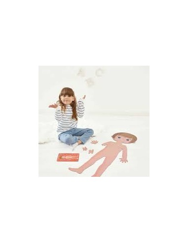 Coffret 4 Puzzles Géants Corps Humain - Janod - Dès 5 ans