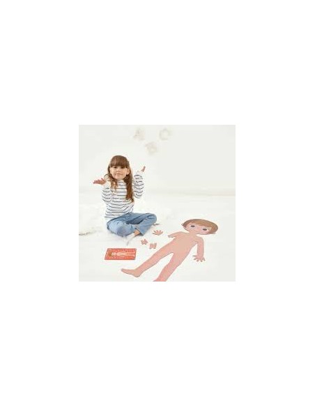 Coffret 4 Puzzles Géants Corps Humain - Janod - Dès 5 ans