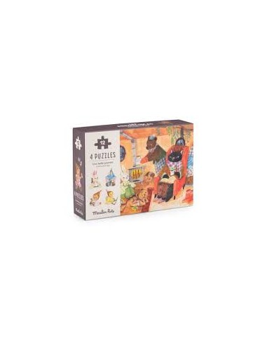 4 puzzles les minouchkkas - Moulin roty