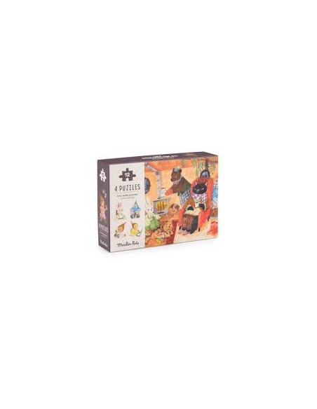 4 puzzles les minouchkkas - Moulin roty