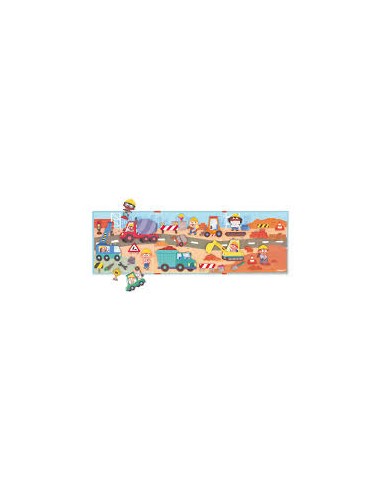 Magnéti’Story Chantier – Jeu Magnétique 30 Pièces dès 3 ans – Janod