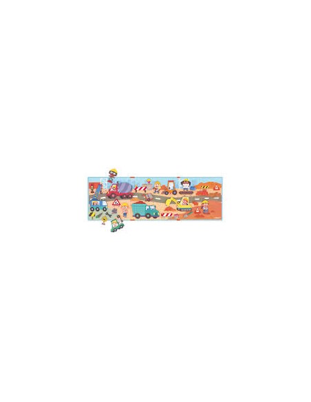 Magnéti’Story Chantier – Jeu Magnétique 30 Pièces dès 3 ans – Janod