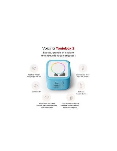 Toniesbox 2 Bleu – Boîte à Histoires Audio pour Enfants – Tonies
