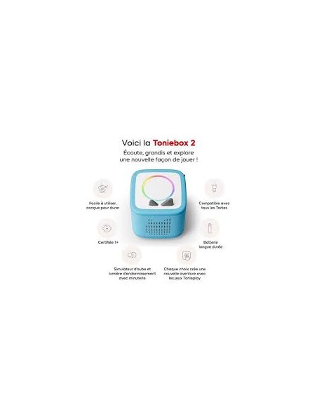 Toniesbox 2 Bleu – Boîte à Histoires Audio pour Enfants – Tonies