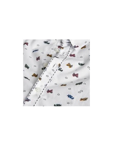 Chemise en popeline imprimée avion pour bébé - Boboli