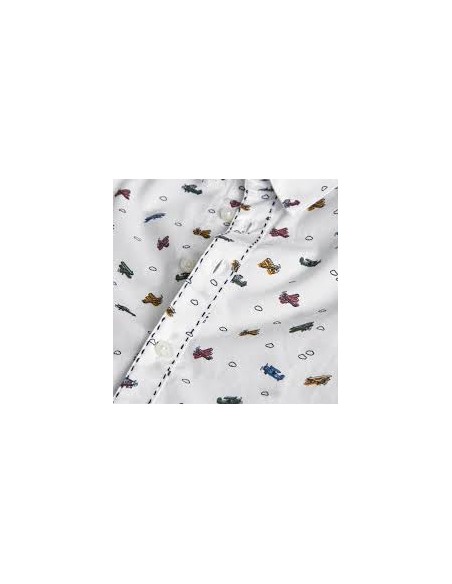 Chemise en popeline imprimée avion pour bébé - Boboli