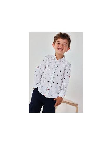 Chemise en popeline imprimée avion pour bébé - Boboli