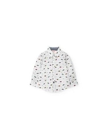 Chemise en popeline imprimée avion pour bébé - Boboli