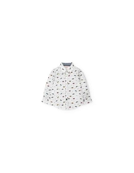 Chemise en popeline imprimée avion pour bébé - Boboli