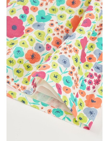 Robe en satin fleurs pour fille - Boboli