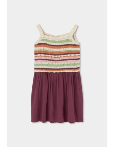 Robe bi matiere pour fille - Boboli