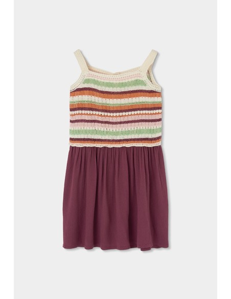 Robe bi matiere pour fille - Boboli