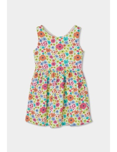 Robe en satin fleurs pour fille - Boboli