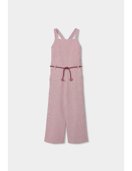 Salopette en popeline à rayures pour fille - Boboli