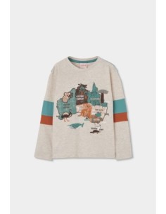 T-Shirt tricot manche longue pour garçon - Boboli