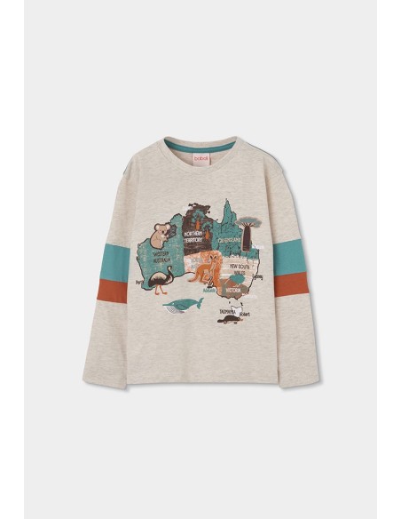 T-Shirt tricot manche longue pour garçon - Boboli