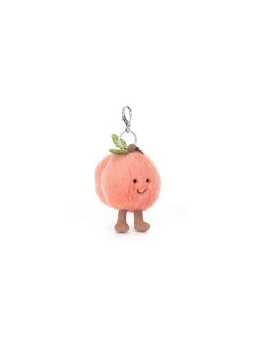 Amuseables peach bag charm - Jellycat