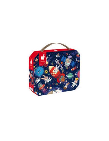 Puzzle Fusée 54 pièces Janod – Puzzle Enfant Espace