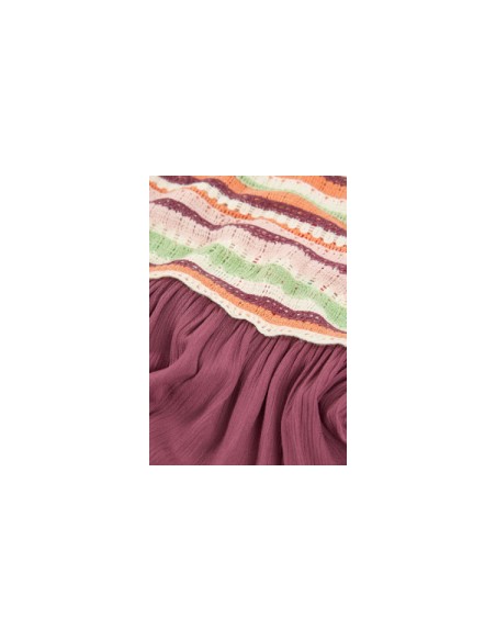 Robe bi matiere pour fille - Boboli