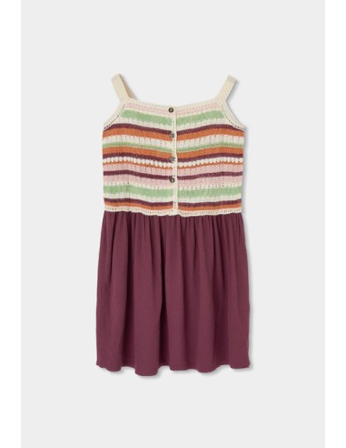 Robe bi matiere pour fille - Boboli