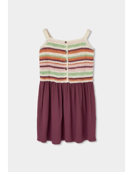 Robe bi matiere pour fille - Boboli