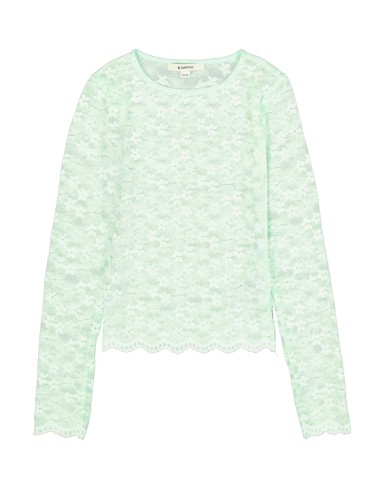 T-shirt a manches dentelle - Garcia
