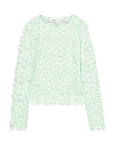 T-shirt a manches dentelle - Garcia