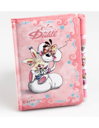 Carnet A6 Rose + Stylo Diddlina - Diddl is back