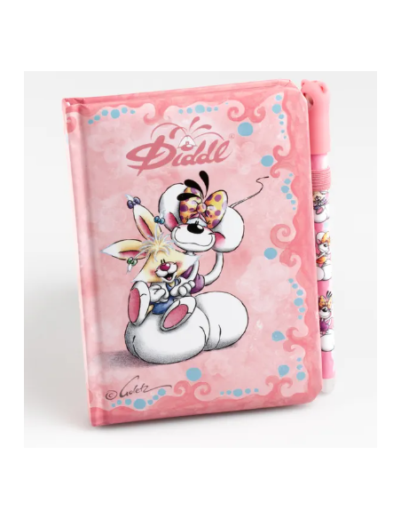 Carnet A6 Rose + Stylo Diddlina - Diddl is back