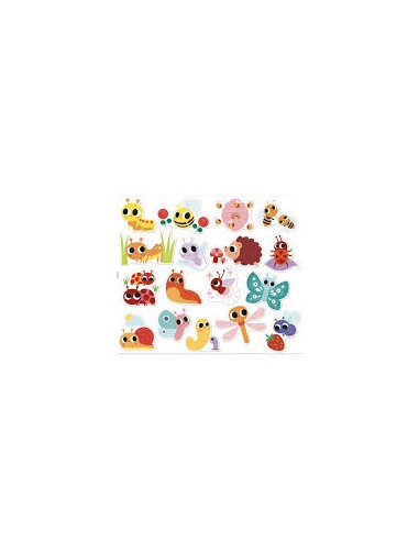 100 Grands stickers petites bêtes - Janod