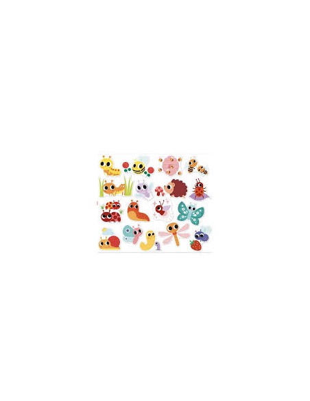 100 Grands stickers petites bêtes - Janod
