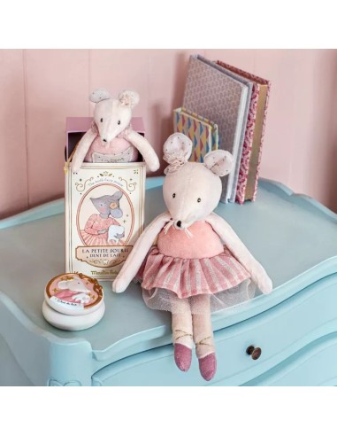 Petite souris rose La petite école de danse moulin roty