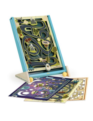 Jeu de labyrinthe à ficelles 3 plateaux - Vilac