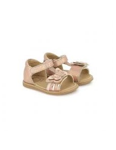 Sandales laminato print copper pink - Shoopom