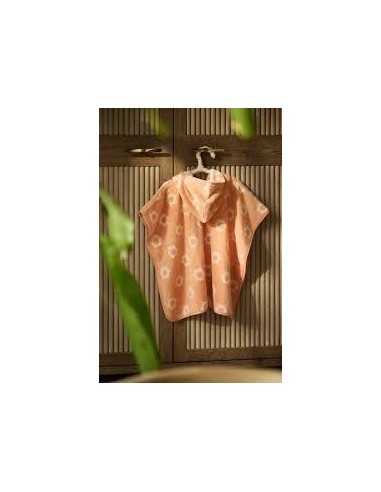 Poncho de bain Éponge Jacquard Flower Reversible - Jollein
