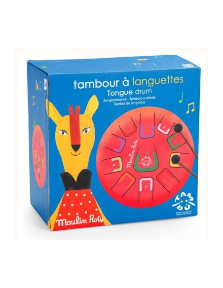 Tambour à languettes les popipop - grand - Moulin Roty