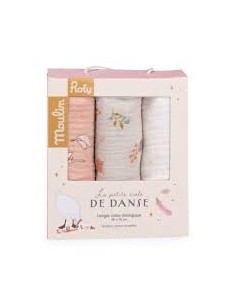 Set de 3 langes La petite école de danse - Moulin Roty