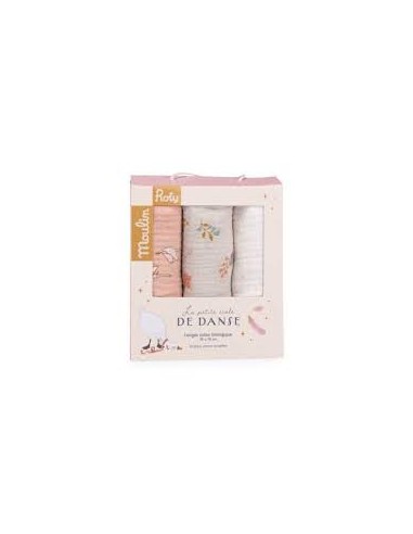 Set de 3 langes La petite école de danse - Moulin Roty