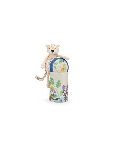 Peluche tigre et sa boite - Moulin Roty