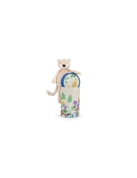 Peluche tigre et sa boite - Moulin Roty