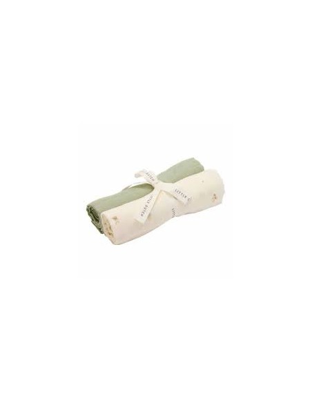Lot de 2 langes forest tresures/sauge - Little Dutch