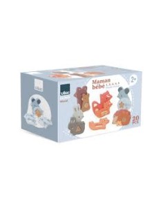 Animaux à Empiler et Compter – Jeu d’Éveil en Bois Vilac