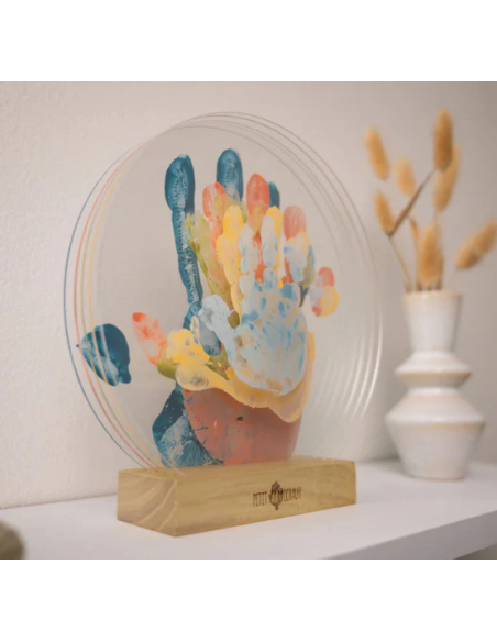Cadre empreintes family colors - Petit artichaut