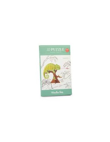 Puzzle 3D Caméléon - Moulin Roty