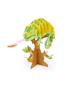 Puzzle 3D Caméléon - Moulin Roty 2