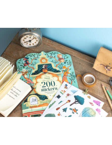 Cahier de Coloriage & 200 Stickers La Bande à Jojo – Moulin Roty
