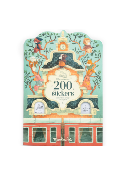 Cahier de Coloriage & 200 Stickers La Bande à Jojo – Moulin Roty