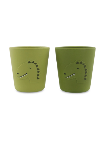 Gobelet en silicone 2 pack Mr. Dino - Trixie