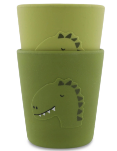 Gobelet en silicone 2 pack Mr. Dino - Trixie