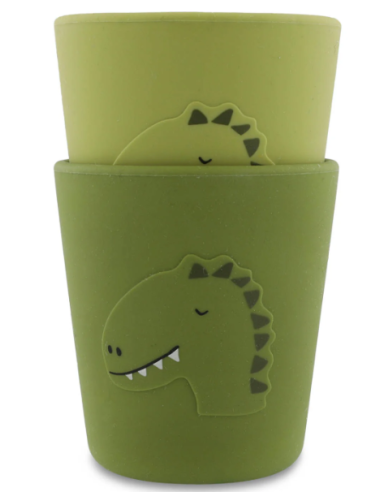 Gobelet en silicone 2 pack Mr. Dino - Trixie